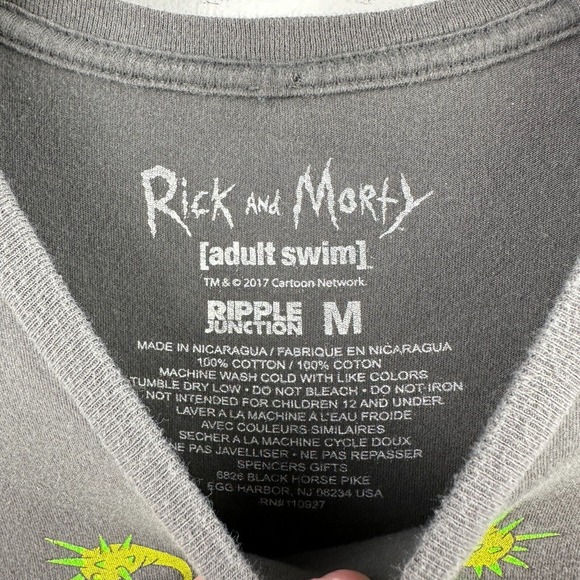 Rick And Morty Top Womens Medium American Animated Sci-Fi Cartoon Graphic Tee‎ - Picture 5 of 5